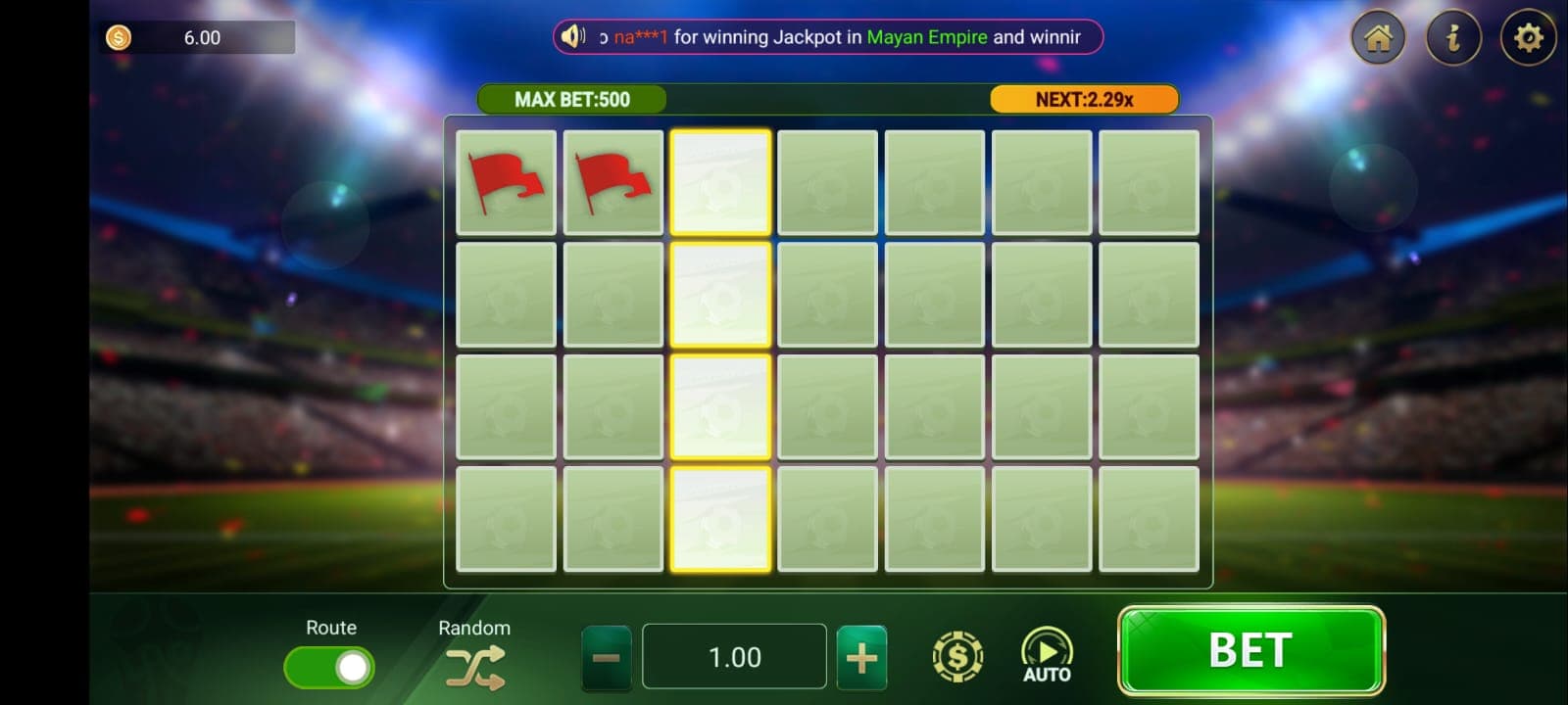 WA777 Game 6 slot game interface